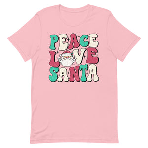 Peace Love Santa Bella Canvas Unisex t-shirt