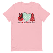 Load image into Gallery viewer, Peace Love Christmas Bella Canvas Unisex t-shirt
