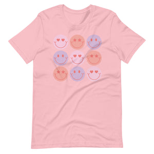 Smiley Valentines Bella Canvas Unisex t-shirt
