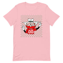 Load image into Gallery viewer, Raider Red Checkered Bella Unisex t-shirt
