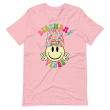 Load image into Gallery viewer, Smiley Birthday Vibes Bella Canvas Unisex t-shirt
