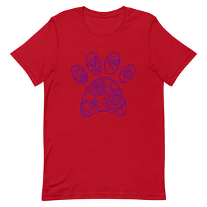 Mandalay Outline Tiger Paw Bella Canva Unisex t-shirt