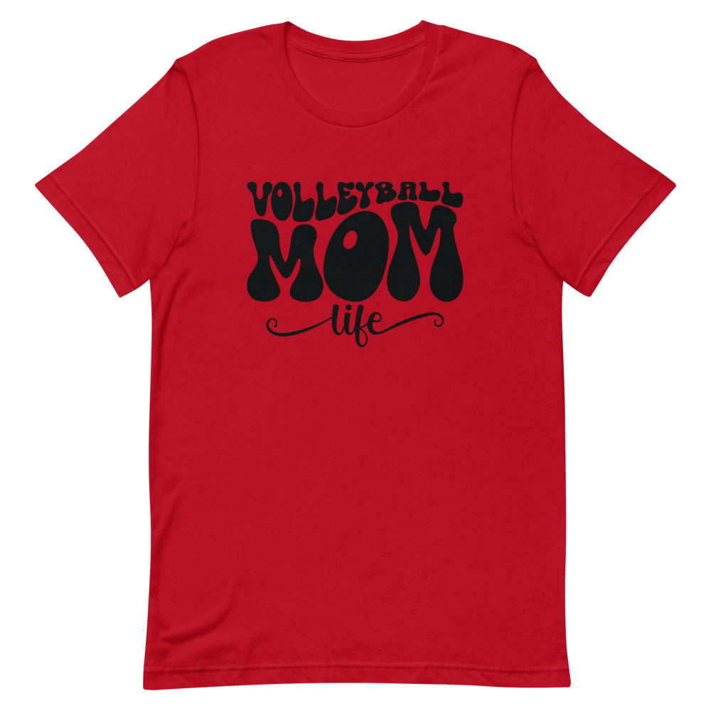 Volleyball Mom Life Retro Bella Canvas Unisex t-shirt