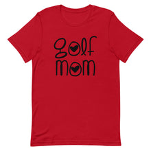 Load image into Gallery viewer, Golf Mom Heart Font Bella Canvas Unisex t-shirt
