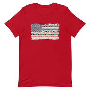 Vintage USA Flag Bella Canvas Unisex t-shirt