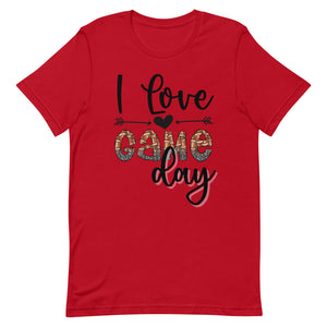 I love Game Day Football Bella Canvas Unisex t-shirt