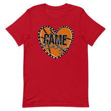 Load image into Gallery viewer, Basketball Heart Game Day Bella Canvas Unisex t-shirt
