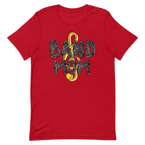 Band Mom Faux Glitter Letters Unisex t-shirt