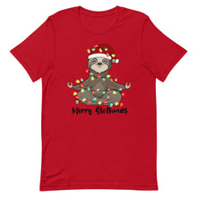 Load image into Gallery viewer, Merry Slothmas Christmas Bella Canvas Unisex t-shirt
