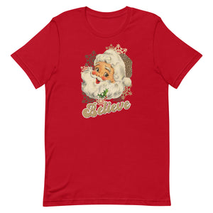 Believe Leopard Santa Unisex t-shirt