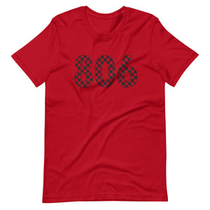 806 Checkered Bella Canvas Unisex t-shirt