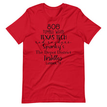 Load image into Gallery viewer, 806 Lubbock Tx Bella Canvas Unisex t-shirt
