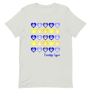 Lots of Hearts Frenship Tigers Bella Canvas Unisex t-shirt