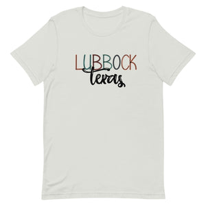 Lubbock Texas Scribble Bella Canvas Unisex t-shirt