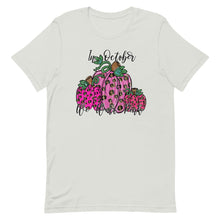 Load image into Gallery viewer, In October we wear Pink Pumpkins Unisex t-shirt
