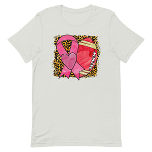 Breast Cancer Football Unisex t-shirt