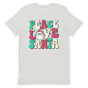 Peace Love Santa Bella Canvas Unisex t-shirt