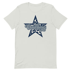 Dallas Leopard Star Cowboys Bella Canvas Unisex t-shirt