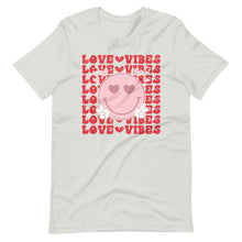 Load image into Gallery viewer, Love Vibes Smiley Bella Canvas Unisex t-shirt
