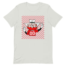 Load image into Gallery viewer, Raider Red Checkered Bella Unisex t-shirt
