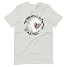 Load image into Gallery viewer, My heart is on that course golf Bella canvas Unisex t-shirt
