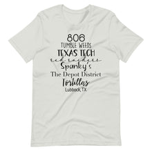 Load image into Gallery viewer, 806 Lubbock Tx Bella Canvas Unisex t-shirt
