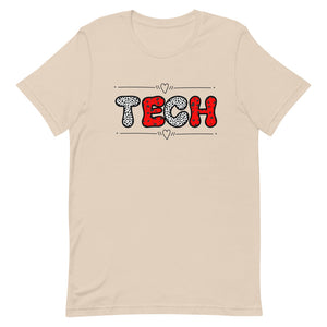 Bubble Letter Retro TECH Bella Canvas Short-sleeve unisex t-shirt