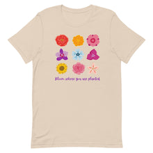 Load image into Gallery viewer, Bloom where you are planted bella canvas Short-sleeve unisex t-shirt
