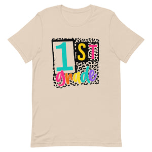 Retro 1st grade Bella Canvas Unisex t-shirt