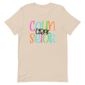 Counselor Clerk Colorful Bella Canvas Unisex t-shirt