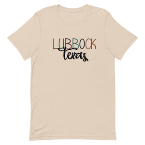 Lubbock Texas Scribble Bella Canvas Unisex t-shirt