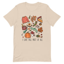 Load image into Gallery viewer, I Love Fall Most of All Bella Canvas Unisex t-shirt
