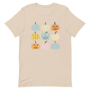 Multi Pumpkin Bella Canvas Unisex t-shirt