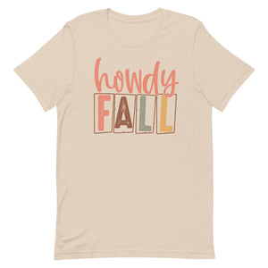 Howdy Fall Bella Canvas Unisex t-shirt