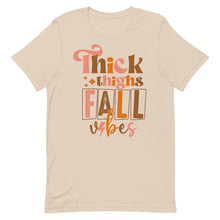 Load image into Gallery viewer, Thick Thighs and Fall Vibes Bella Canvas Unisex t-shirt
