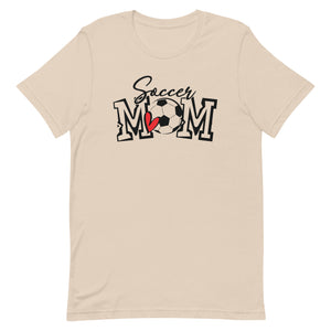 Soccer Mom Mini Heart Bella Canvas Unisex t-shirt