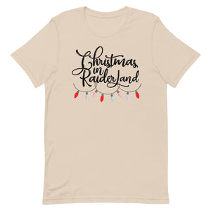 Christmas in Raider Land Unisex t-shirt