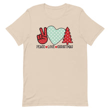 Load image into Gallery viewer, Peace Love Christmas Bella Canvas Unisex t-shirt
