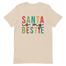 Load image into Gallery viewer, Santa is my Bestie Bella Canvas Unisex t-shirt
