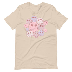 Happy Eyes Smiley Face Bella Canvas Unisex t-shirt