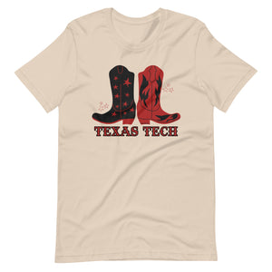 Red Raider Boots Bella canvas Unisex t-shirt