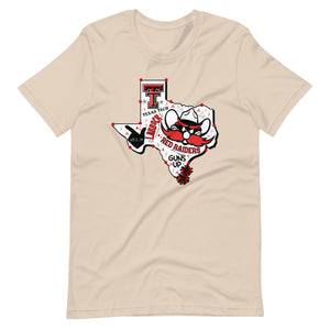 Texas Shaped Texas Tech Unisex t-shirt