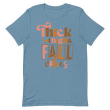 Load image into Gallery viewer, Thick Thighs and Fall Vibes Bella Canvas Unisex t-shirt
