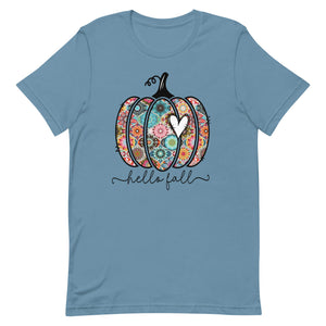 Hello Fall Pretty Pumpkin Unisex t-shirt