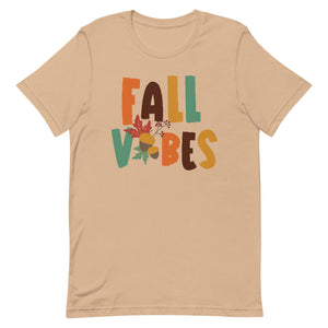 Fall Vibes Acorn Bella Canvas Unisex t-shirt