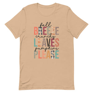 Fall Breeze Bella Canvas Unisex t-shirt
