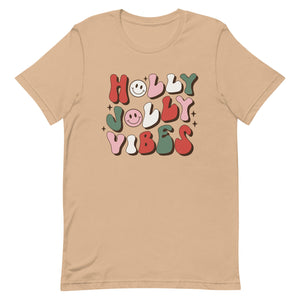 Holly Jolly Vibes Bella Canvas Unisex t-shirt