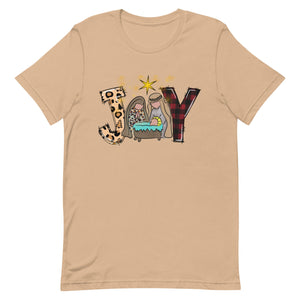 JOY Christmas Bella Canvas Unisex t-shirt