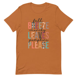 Fall Breeze Bella Canvas Unisex t-shirt