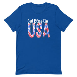 God Bless the USA Tie Dye Bella Canvas Unisex t-shirt
